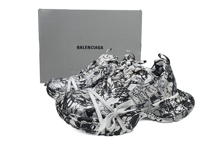 yupoo_368251_18e93e89.jpg 【CA5AH】涂鸦黑白纹 巴黎10代跑鞋 734734 W2RG3 9010 Balenciaga Black and White