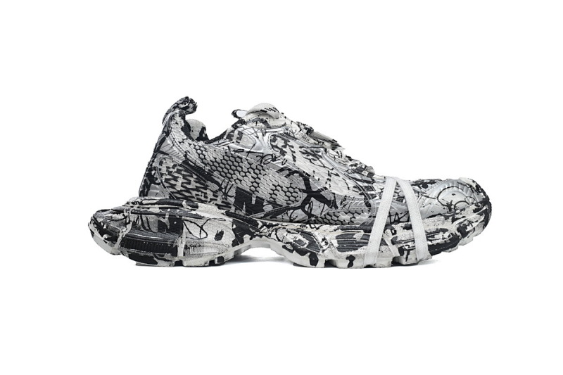 yupoo_368251_256e1cf4.jpg 【CA5AH】涂鸦黑白纹 巴黎10代跑鞋 734734 W2RG3 9010 Balenciaga Black and White
