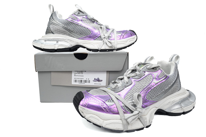 【CA5AH】紫银 巴黎10代跑鞋 734734 W3XL5 1259 Balenciaga Purple Silver