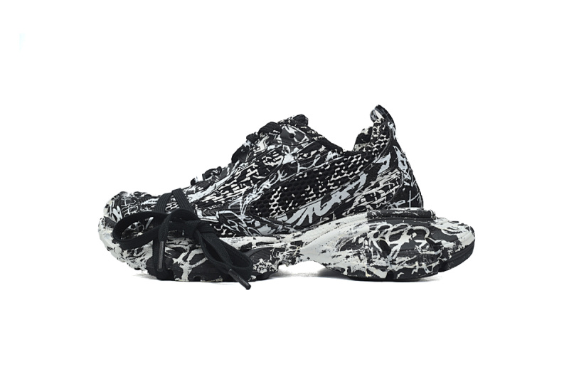 【DA0LJ】黑涂鸦-45 巴黎10代跑鞋 734731 W3XDC 0236 Balenciaga Luminous Black Graffiti