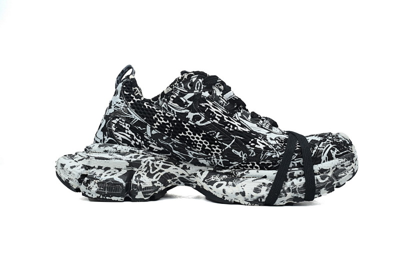 【DA0LJ】黑涂鸦-45 巴黎10代跑鞋 734731 W3XDC 0236 Balenciaga Luminous Black Graffiti