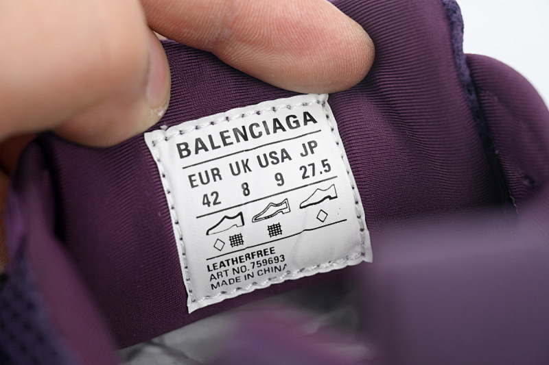 【CA5AH】紫色 巴黎10.5代跑鞋 759693 W3XLH 5959 Balenciaga Purple