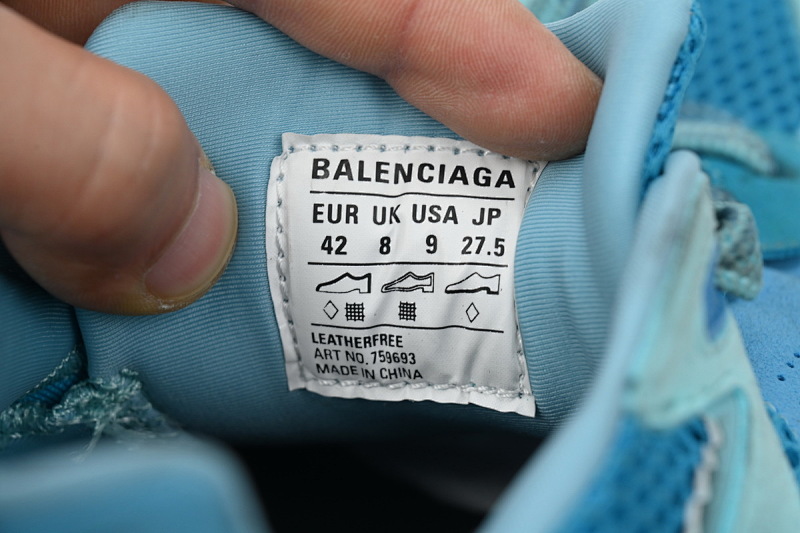 【CA5AH】蓝色 巴黎10.5代跑鞋 759693 W3XLH 4040 Balenciaga Blue