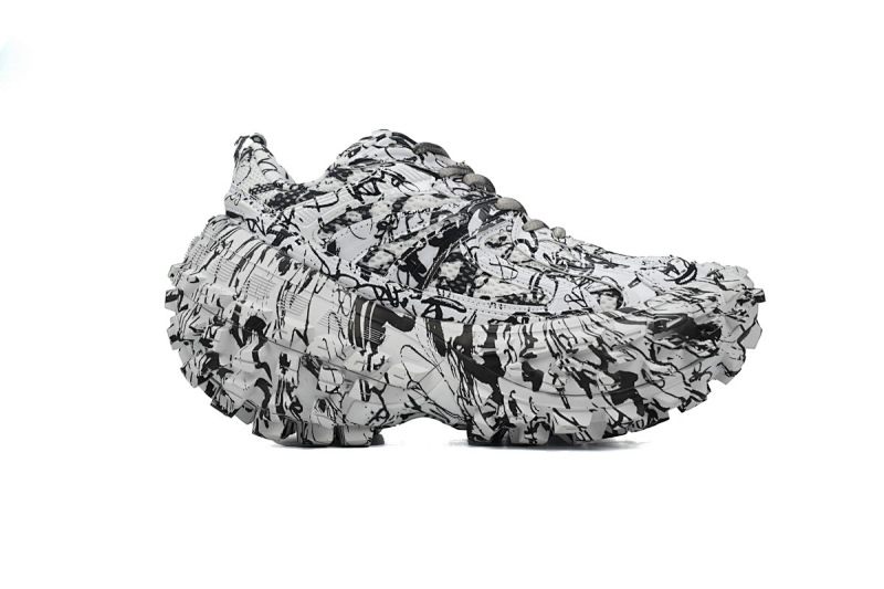 【EA0LJ】白涂鸦-15巴黎轮胎鞋 685611 W2RAM 9010 Balenciaga Defender Graffiti