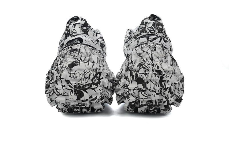 【EA0LJ】白涂鸦-15巴黎轮胎鞋 685611 W2RAM 9010 Balenciaga Defender Graffiti