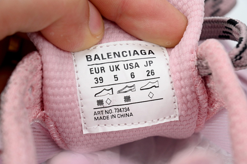 【CA5AH】网纱粉 巴黎10代跑鞋 734734 WTRMH 5000 Balenciaga Mesh Powder