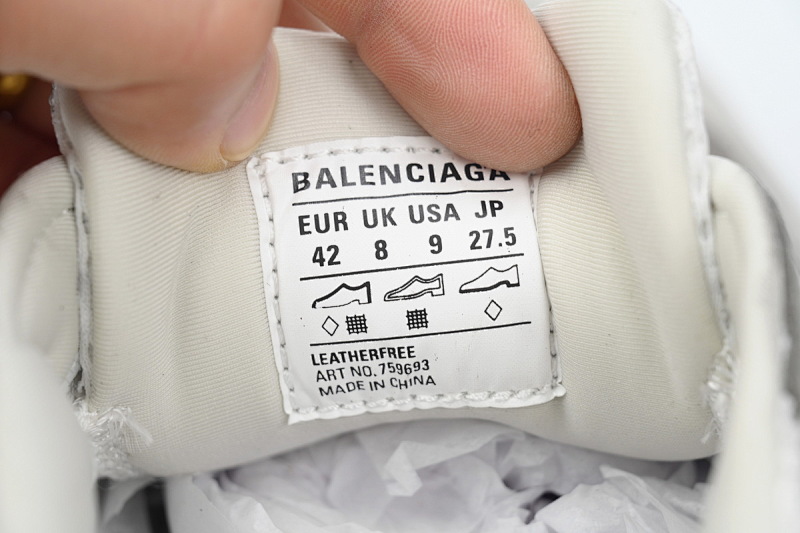 【CA5AH】白灰 巴黎10.5代跑鞋 759693 W3XLH 1212 Balenciaga White Gray
