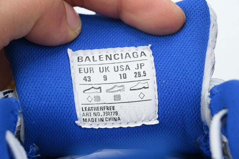 【DA5LJ】白银蓝-5 巴黎世家十二代新款 784342 W2MV2 6326 Balenciaga White Silver Blue
