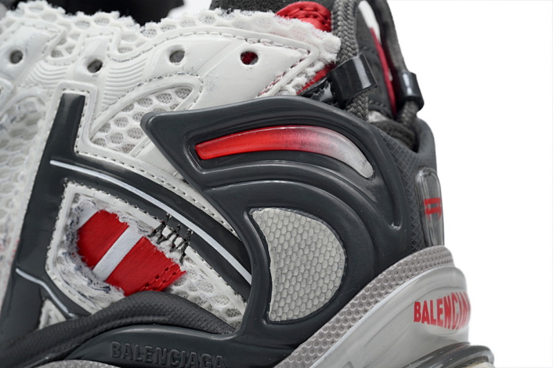 【EA5LJ】白黑红-41 巴黎世家7代减震运动跑步鞋 677402 W3RB2 9167 Balenciaga Runner White Black and Red