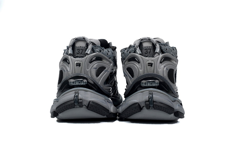 【EA5LJ】全黑灰-37 巴黎世家7代减震运动跑步鞋 677402 W3RBR 1515 Balenciaga Runner All Black Gray
