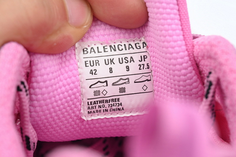 【DA0LJ】帆布粉 巴黎10代跑鞋 734731 W3XDC 5000 Balenciaga Canvas Pink