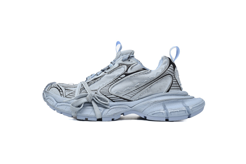 【CA5AH】帆布蓝 巴黎10代跑鞋 734731 W3XDC 4000 Balenciaga Luminous Blue Canvas Blue