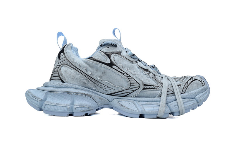 【CA5AH】帆布蓝 巴黎10代跑鞋 734731 W3XDC 4000 Balenciaga Luminous Blue Canvas Blue
