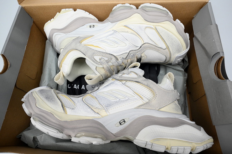 【DA5LJ】灰白色-13 纯原版巴黎世家 网布 圆头系带低帮 784339-W2MV9-9191 Balenciaga Grey White