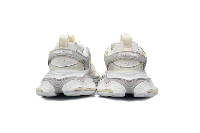 【DA5LJ】灰白色-13 纯原版巴黎世家 网布 圆头系带低帮 784339-W2MV9-9191 Balenciaga Grey White
