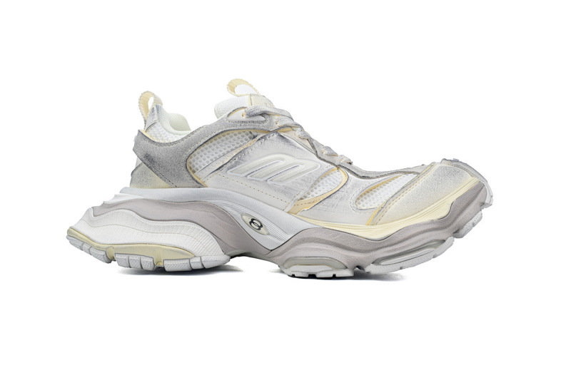 【DA5LJ】灰白色-13 纯原版巴黎世家 网布 圆头系带低帮 784339-W2MV9-9191 Balenciaga Grey White