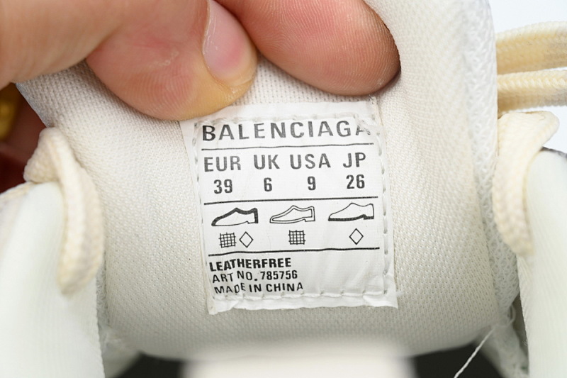 【DA5LJ】灰白色-13 纯原版巴黎世家 网布 圆头系带低帮 784339-W2MV9-9191 Balenciaga Grey White