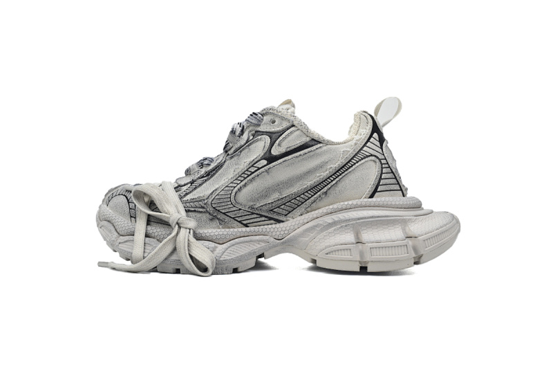 【DA0LJ】帆布白-36 巴黎10代跑鞋 734731 W3XDC 2002 Balenciaga Luminous Blue Canvas White