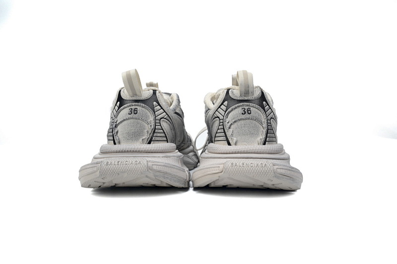 【DA0LJ】帆布白-36 巴黎10代跑鞋 734731 W3XDC 2002 Balenciaga Luminous Blue Canvas White