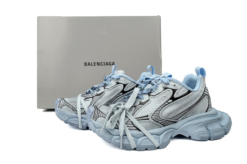 【DA0LJ】浅黑蓝-35 巴黎10代跑鞋 734731 W3XL5 0521 Balenciaga Black  Light Black Blue