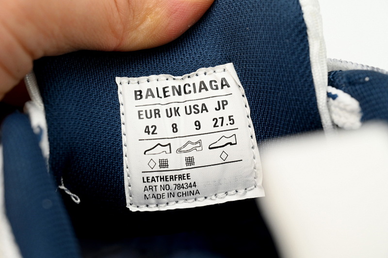 【DA5LJ】白黑蓝1219 巴黎世家十二代新款 784342 W2MV2 1219 Balenciaga White Gray Black White, Black, and Blue
