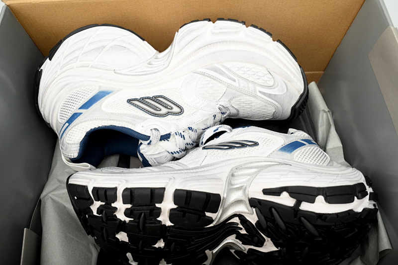 【DA5LJ】白黑蓝1219 巴黎世家十二代新款 784342 W2MV2 1219 Balenciaga White Gray Black White, Black, and Blue