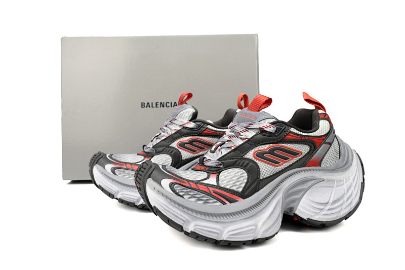 【DA5LJ】灰黑红-9 巴黎世家十二代新款 784342 W2MV2 0311 Balenciaga White Gray Black Grey Black Red