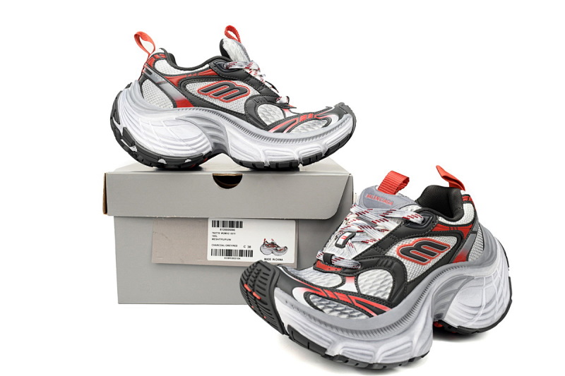 【DA5LJ】灰黑红-9 巴黎世家十二代新款 784342 W2MV2 0311 Balenciaga White Gray Black Grey Black Red