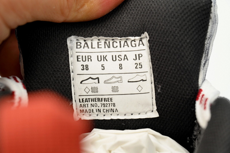 【DA5LJ】灰黑红-9 巴黎世家十二代新款 784342 W2MV2 0311 Balenciaga White Gray Black Grey Black Red