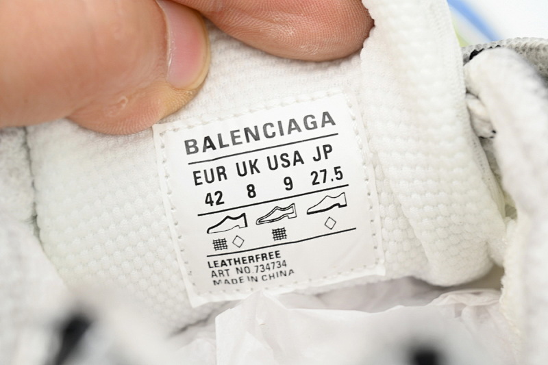 【CA5AH】蓝白荧光黄 巴黎10代跑鞋  734731 W3XLG 9074 Balenciaga Luminous Blue White Fluorescent Yellow