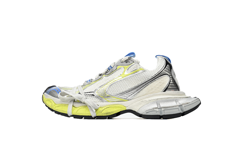 【CA5AH】蓝白荧光黄 巴黎10代跑鞋  734731 W3XLG 9074 Balenciaga Luminous Blue White Fluorescent Yellow