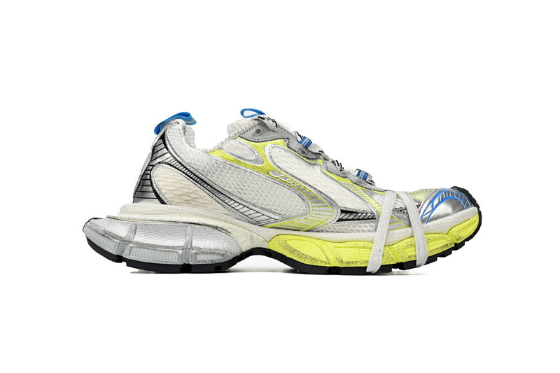 【CA5AH】蓝白荧光黄 巴黎10代跑鞋  734731 W3XLG 9074 Balenciaga Luminous Blue White Fluorescent Yellow