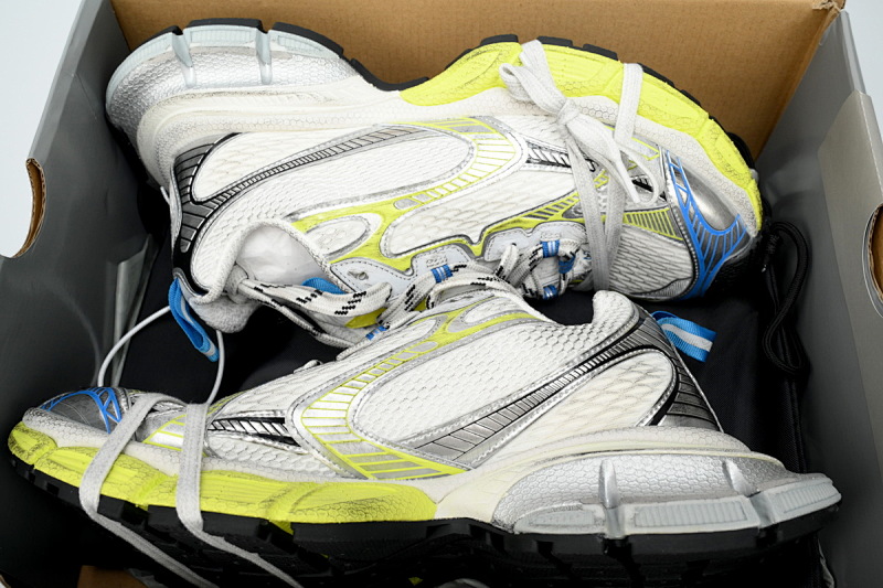 【CA5AH】蓝白荧光黄 巴黎10代跑鞋  734731 W3XLG 9074 Balenciaga Luminous Blue White Fluorescent Yellow
