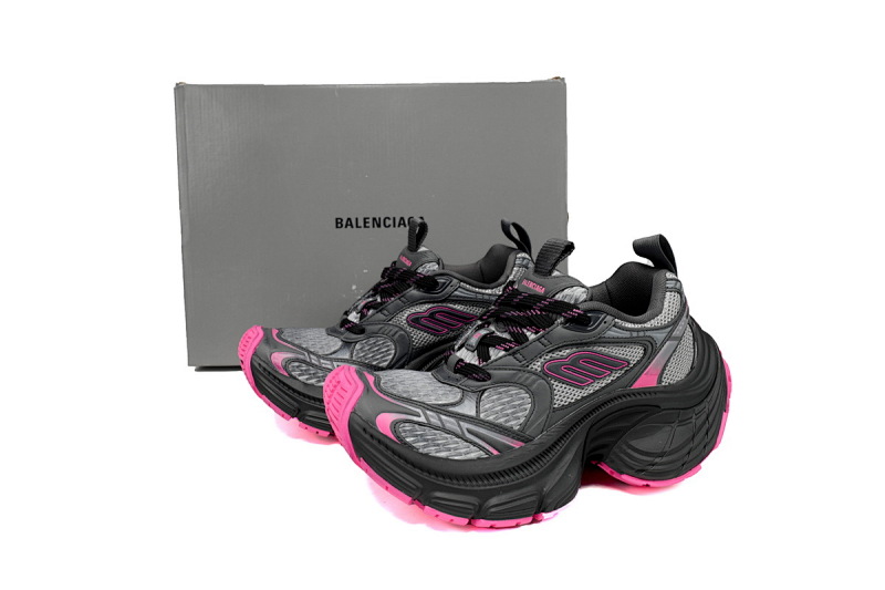 【DA5LJ】黑灰粉-6 巴黎世家十二代新款 784342 W2MV2 1510 Balenciaga White Gray Black Black Powder