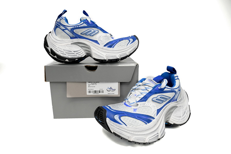【DA5LJ】白蓝1214 巴黎世家十二代新款 784342 W2MV2 1214 Balenciaga White Gray Black White Blue
