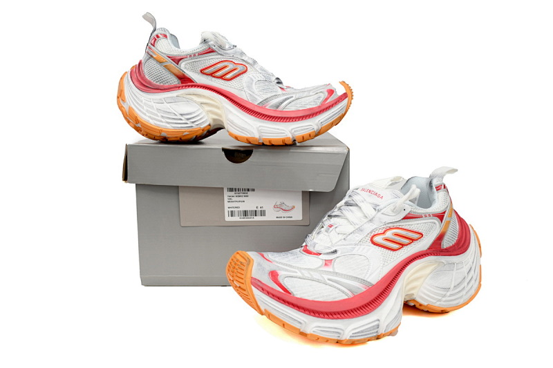 【DA5LJ】白红 巴黎世家十二代新款 784342 W2MV2 9060 Balenciaga White Gray White Red