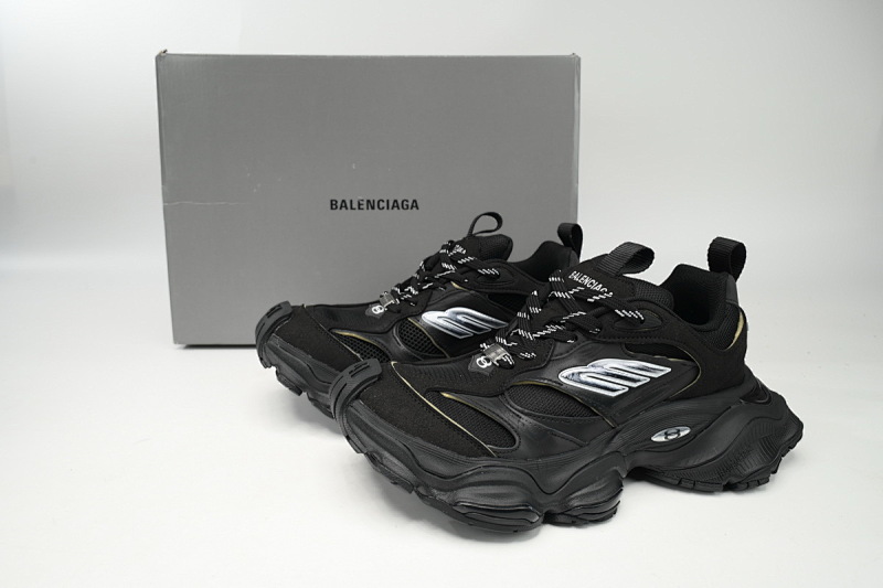 【DA5LJ】全黑-10 纯原版巴黎世家 网布 圆头系带低帮 784339-W2MV9-0213 Balenciaga CARGO All black
