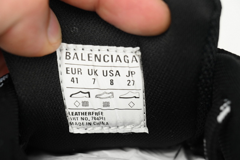 【DA5LJ】全黑-10 纯原版巴黎世家 网布 圆头系带低帮 784339-W2MV9-0213 Balenciaga CARGO All black