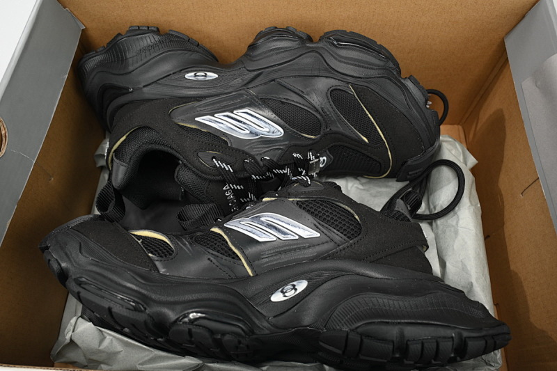 【DA5LJ】全黑-10 纯原版巴黎世家 网布 圆头系带低帮 784339-W2MV9-0213 Balenciaga CARGO All black