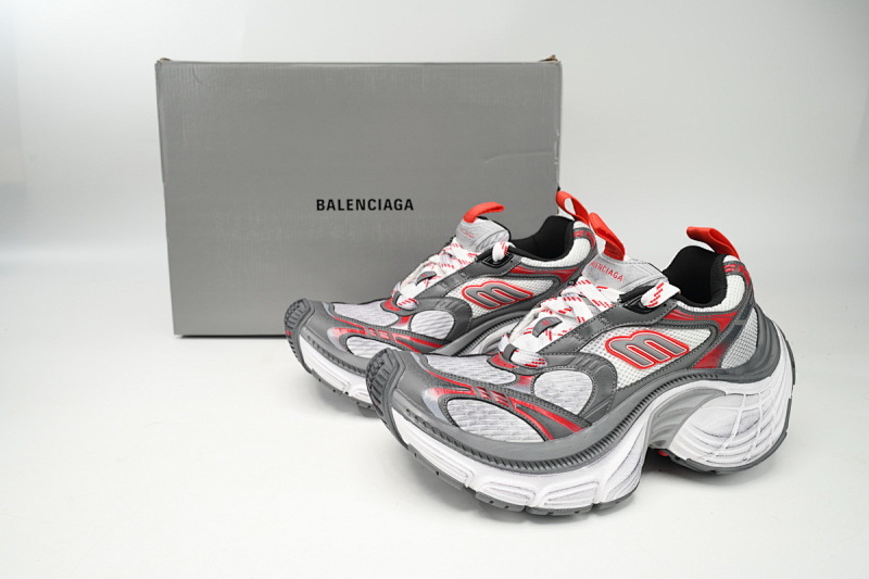 【DA5LJ】白灰红 巴黎世家十二代新款 784342 W2MV2 9645 Balenciaga White Gray Red