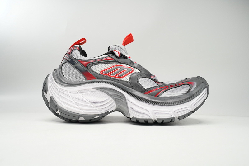 【DA5LJ】白灰红 巴黎世家十二代新款 784342 W2MV2 9645 Balenciaga White Gray Red