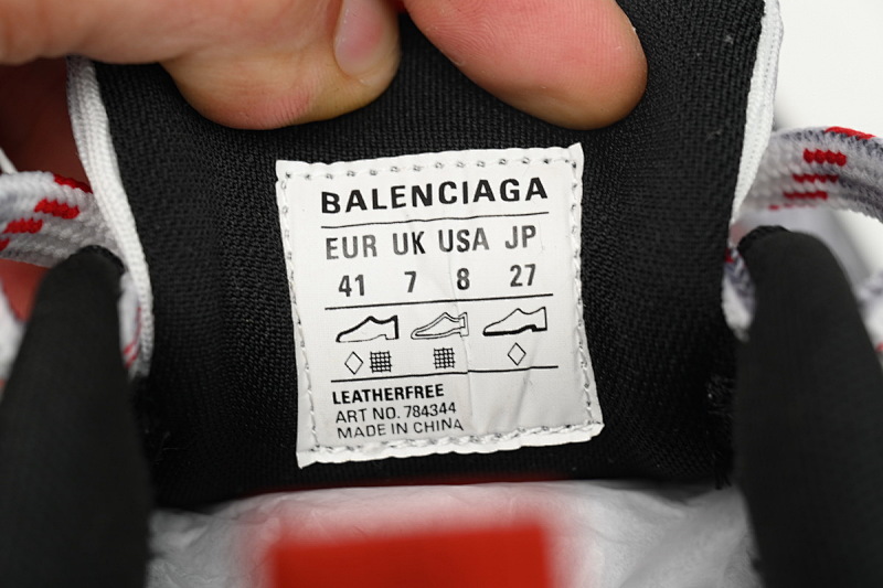 【DA5LJ】白灰红 巴黎世家十二代新款 784342 W2MV2 9645 Balenciaga White Gray Red