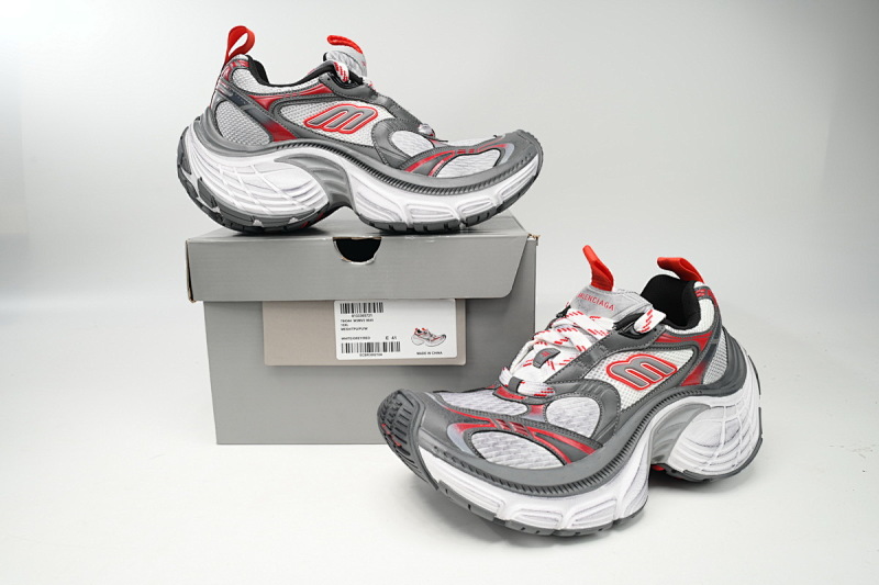 【DA5LJ】白灰红 巴黎世家十二代新款 784342 W2MV2 9645 Balenciaga White Gray Red