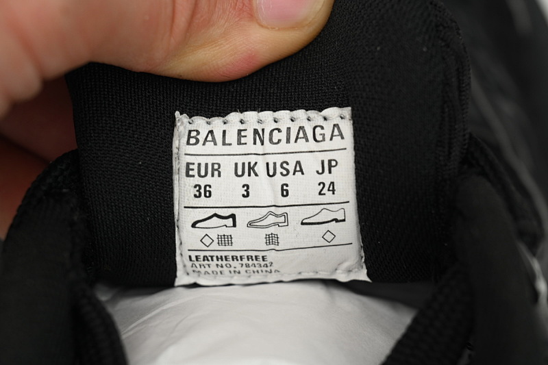【DA5LJ】黑色-3  巴黎世家十二代新款 784342 W2MV2 1010 Balenciaga White and Black Black