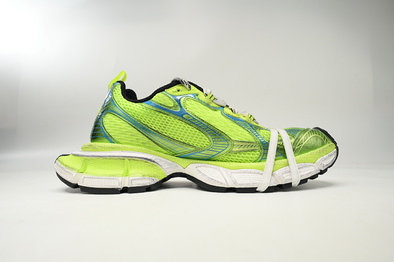 【CA5AH】荧光绿 巴黎10代做旧户外概念跑鞋 734734 W3XL6 7019 Balenciaga Black Black Fluorescent Green