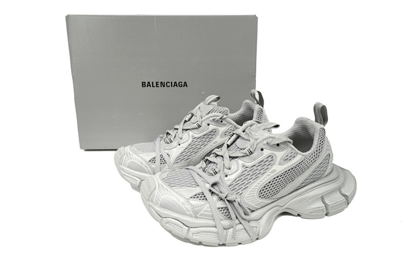 【CA5AH】灰反光 巴黎10代做旧户外概念跑鞋 734734 W3XL6 1281 Balenciaga Black Black Gray Reflection