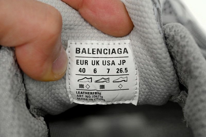 【CA5AH】灰反光 巴黎10代做旧户外概念跑鞋 734734 W3XL6 1281 Balenciaga Black Black Gray Reflection