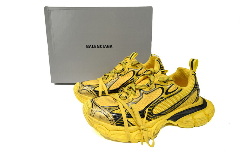 【CA5AH】黄色  巴黎10代做旧 户外概念跑鞋 734733 W3XL2 7010 Balenciaga Black Yellow