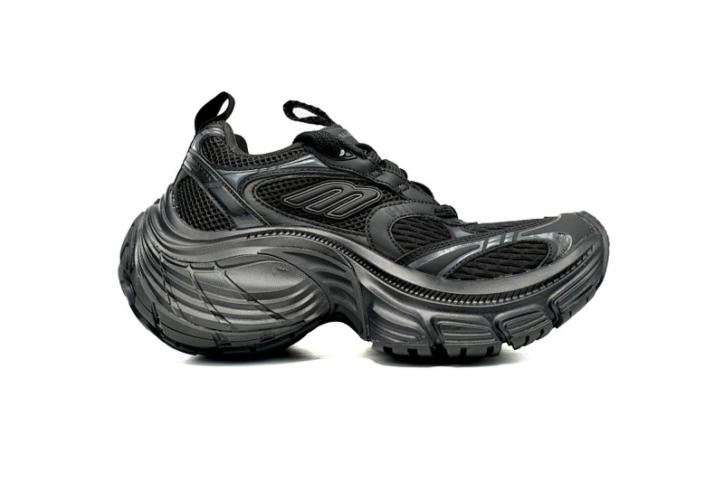 【DA5AH】黑色  巴黎世家十二代新款  784342 W2MV2 1000 Balenciaga White and Black Black