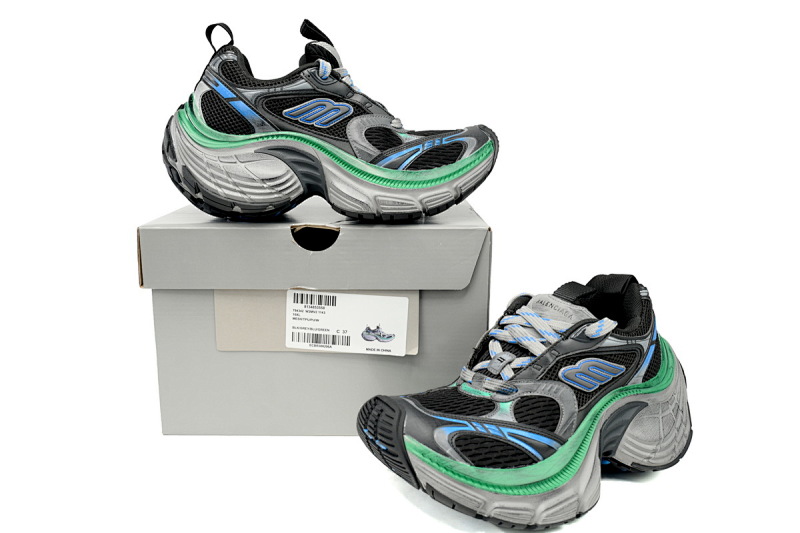 【DA5AH】黑灰蓝   巴黎世家十二代新款  784342 W2MV2 1143 Balenciaga Black Gray Blue